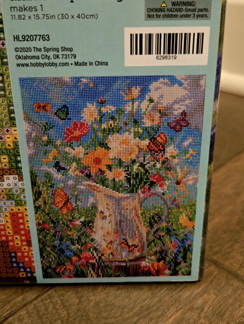 Mounted Canvas Diamond Art Kit, Complete, Watercan Diamond Painting 11X15 - Picture 2 of 3